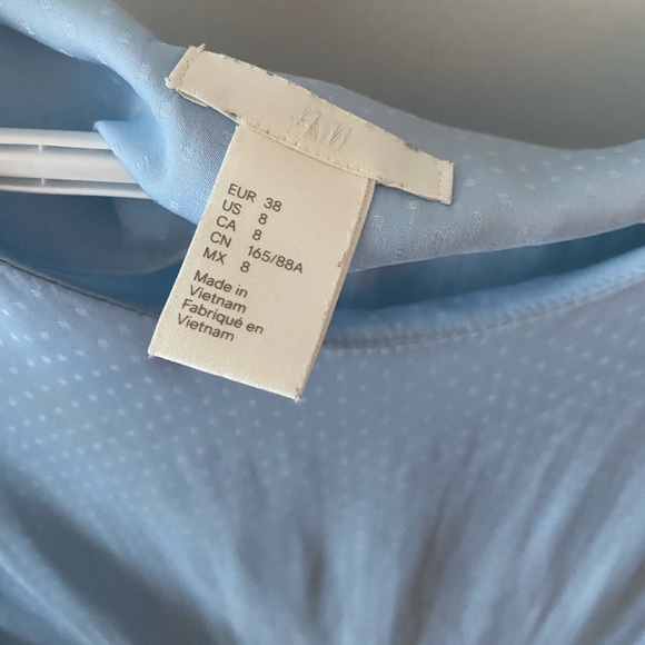 H&M Silk Baby Blue Blouse - Picture 7 of 7